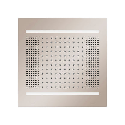 ThermaSol HydroVive 14" Light, Sound & Rain Shower System featuring an immersive rainhead and high-fidelity audio.