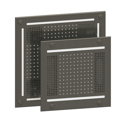 ThermaSol HydroVive 14" Light, Sound & Rain Shower System with LED, Audio & Rainhead