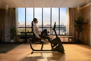 Life Fitness Atmos Recumbent Bike with SL Console