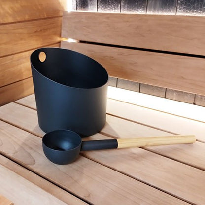 KOLO Sauna Set 4 | Sauna Bucket and Ladle Set, Bamboo/Aluminum, 1 Gal -  product_vendor - Peak Primal Wellness