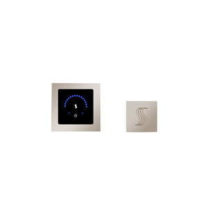 ThermaSol MTMR-SVSQ MicroTouch Steam Shower Control with Touch Screen showcasing sleek design and intuitive interface for luxury steam experience.
