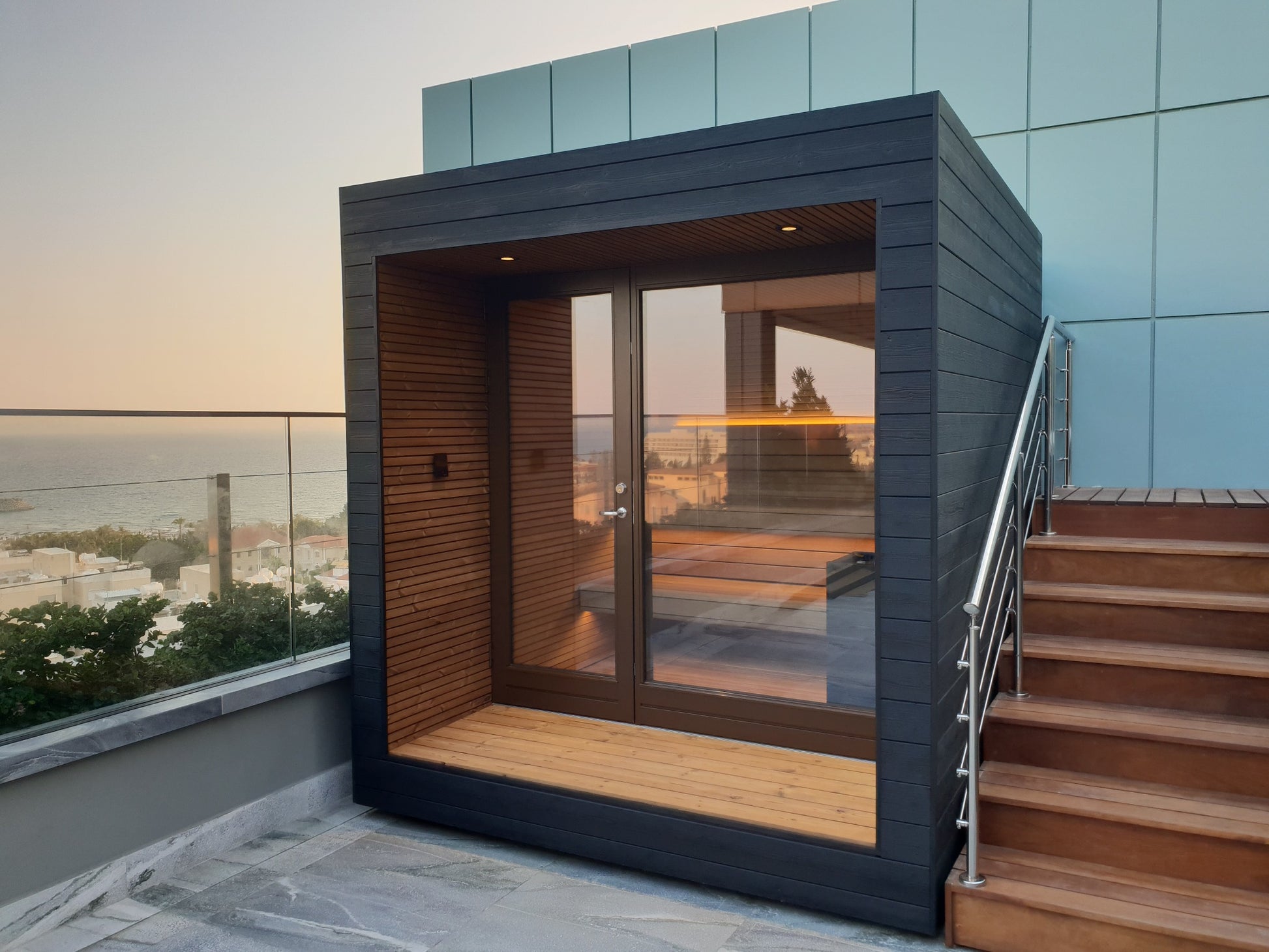 Auroom Arti 5-Person Fully Assembled Outdoor Traditional Sauna Cabin -  product_vendor - Peak Primal Wellness