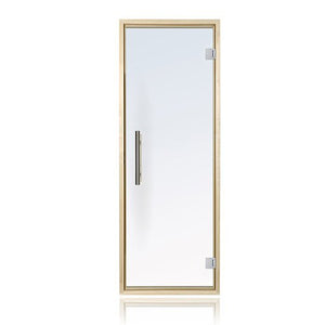 ProSaunas Clear Glass Sauna Door 24x73 | Prehung Clear Glass Sauna Door, Aspen Frame -  product_vendor - Peak Primal Wellness