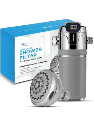 Tyent Shower Lux 99% Chlorine Removal Filter with Massage Head - Chrome & Gray Design -  product_vendor - Peak Primal Wellness