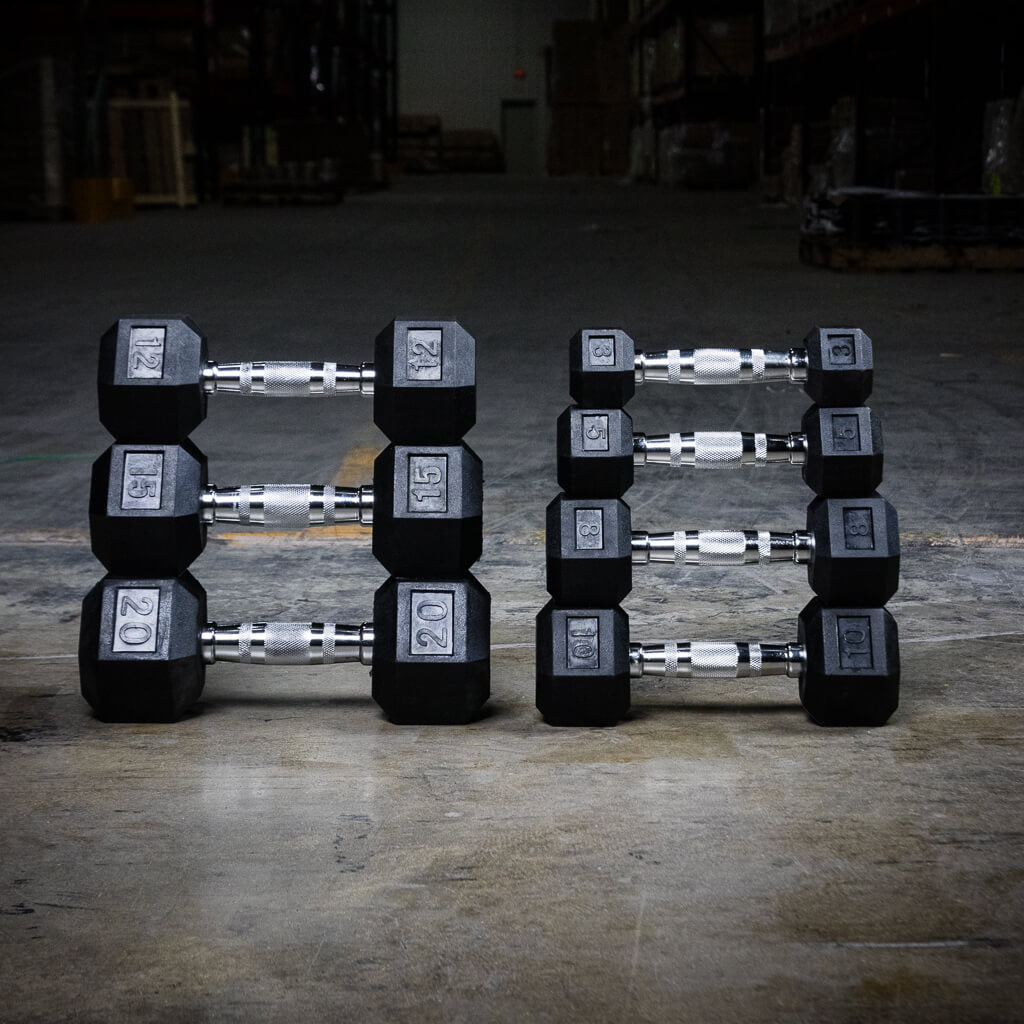PRx Performance Rubber Hex Dumbbells Sets -  product_vendor - Peak Primal Wellness