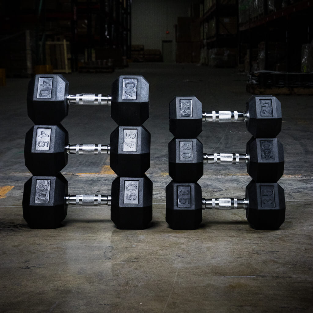 PRx Performance Rubber Hex Dumbbells Sets -  product_vendor - Peak Primal Wellness