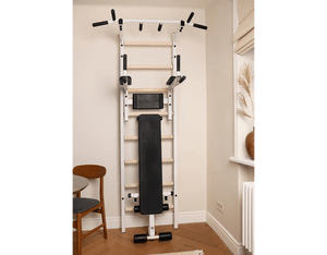 BenchK 223B Wall Bars Swedish Ladder: Multifunctional Solid Beech Wood Gym Station with Pull - Up & Dip Bars -  product_vendor - Peak Primal Wellness