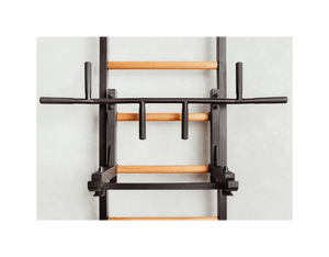 BenchK 231 Wall Bars Swedish Ladder - Space - Efficient Beech Wood & Steel Fitness Ladder with Adjustable Pull - Up Bar -  product_vendor - Peak Primal Wellness