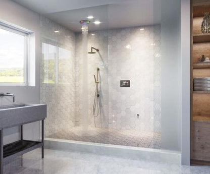 ThermaSol 10" ThermaTouch Total Wellness Package - Smart Steam Shower Control & Serenity Rainhead