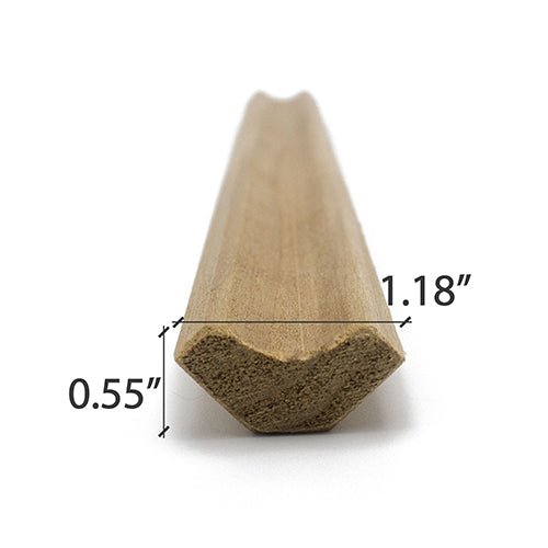ProSaunas THERMO - ASPEN 1X2 (14mm x 30mm) INSIDE CORNER TRIM SI | Sauna Wood, Inside Corner Trim, Cove Moulding, SI Profile -  product_vendor - Peak Primal Wellness