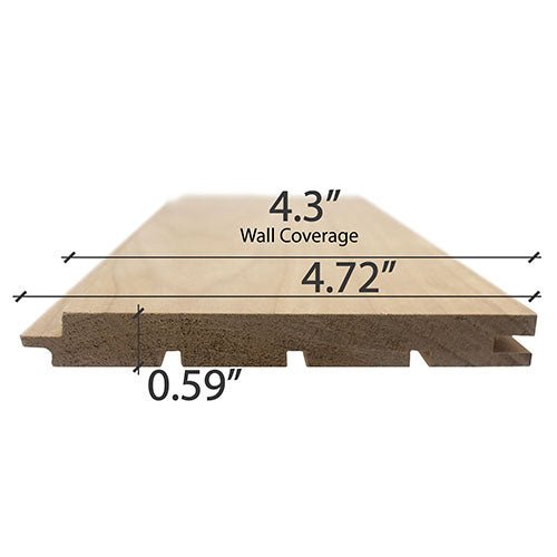 ProSaunas THERMO - ASPEN 1X5 (15mm x 120mm) T&G STS4 | Sauna Wood, Thermally - Modified, Tongue & Groove, STS4 Profile, Nickel - Gap, Wall Material -  product_vendor - Peak Primal Wellness