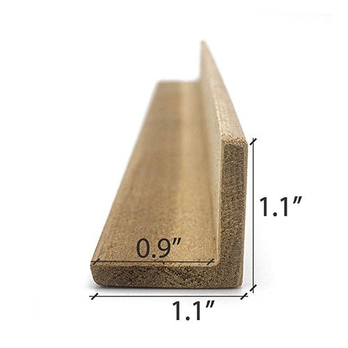 ProSaunas THERMO - ASPEN 2X2 (28mm x 28mm) OUTSIDE CORNER TRIM VA | Sauna Wood, Outside Corner Trim, Angle Moulding, VA Profile -  product_vendor - Peak Primal Wellness