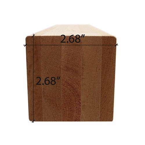 ProSaunas THERMO - ASPEN 3X3 (68mm x 68mm) S4SEE SHP | Sauna Wood, Thermally - Modified, Smooth 4 Sides Eased Edges, SHP Profile, Bench and Support Material -  product_vendor - Peak Primal Wellness