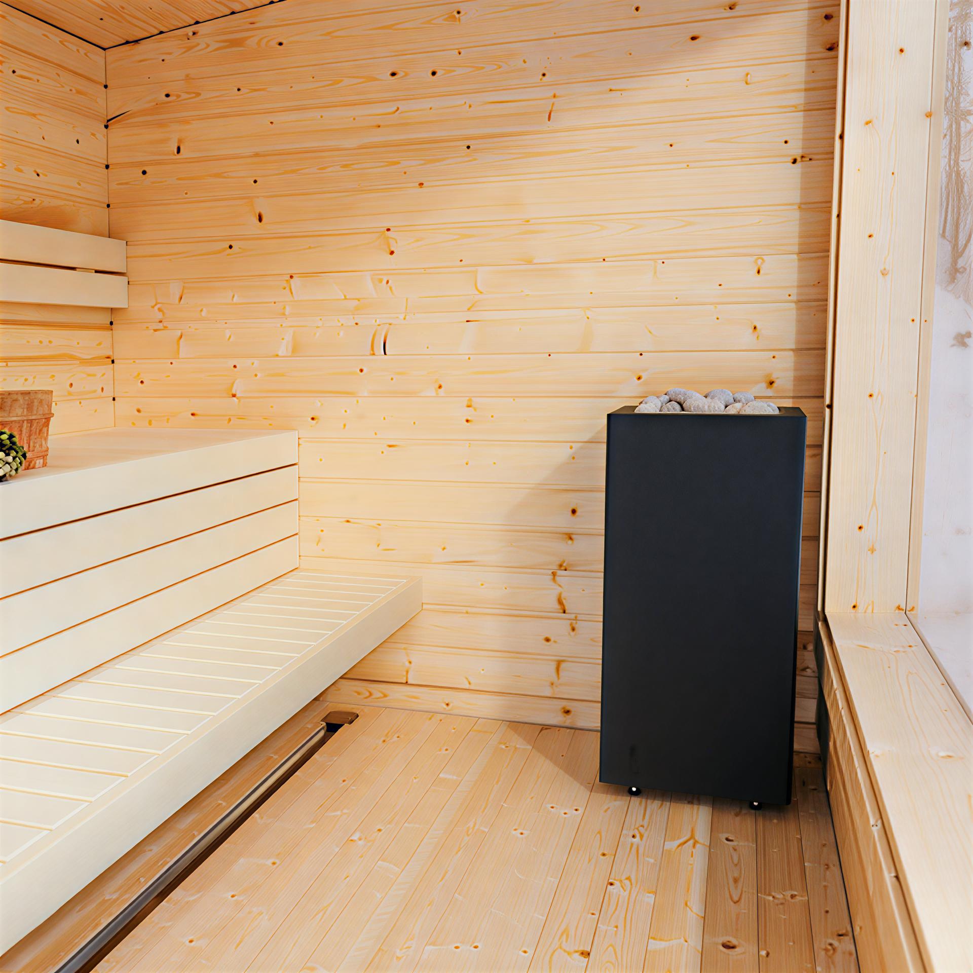 HUUM CORE Black – CORE Series Sauna Heater, Black Exterior, 9kW -  product_vendor - Peak Primal Wellness