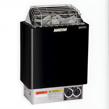 Harvia KIP60B KIP Series 6kW Electric Sauna Heater, Built - In Controls, Black -  product_vendor - Peak Primal Wellness